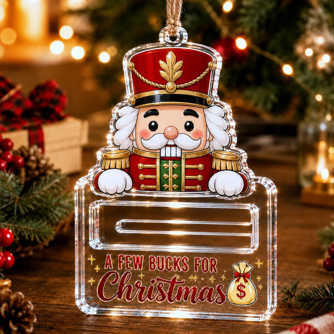 🔥Last Day49% OFF🎄A Few Bucks For Christmas™ Crystal Acrylic Money Holder Ornament