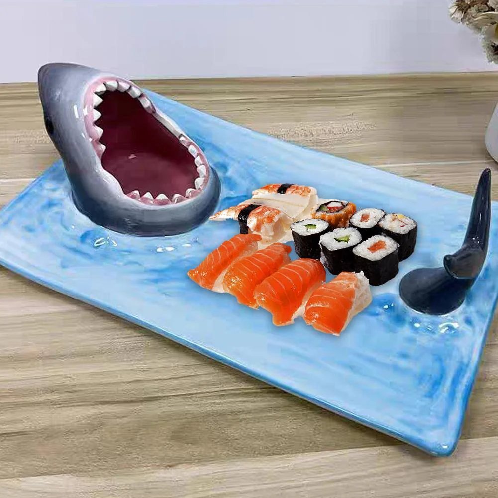 Hungry Shark Ceramic Plate