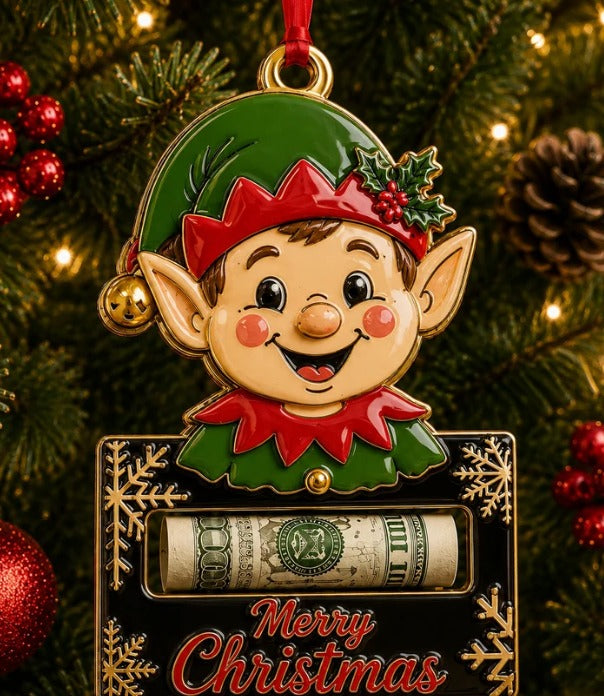 🎄Christmas Cash Gift Ornament - Merry Christmas Tree Ornament