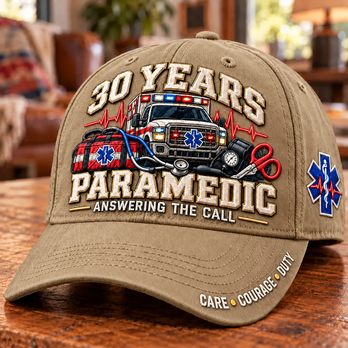 🚑 30 Years Answering The Call Paramedic Milestone Baseball Cap