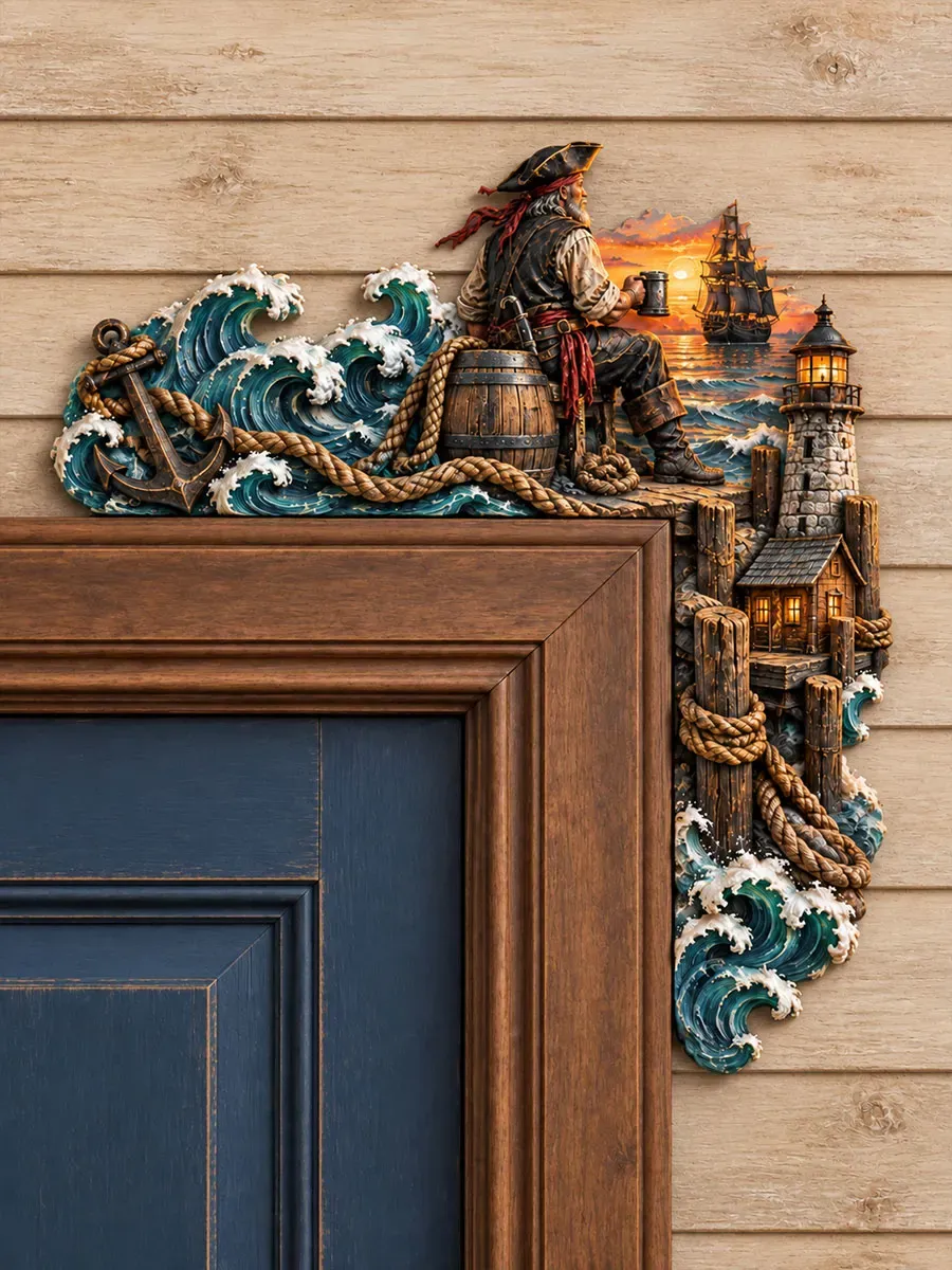 Pirate Harbor Door Topper
