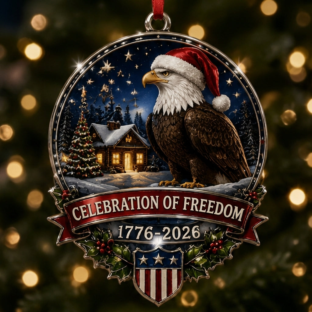 π250th American Christmas Patriotic Ornament Collection | 1776-2026 Freedom Keepsake