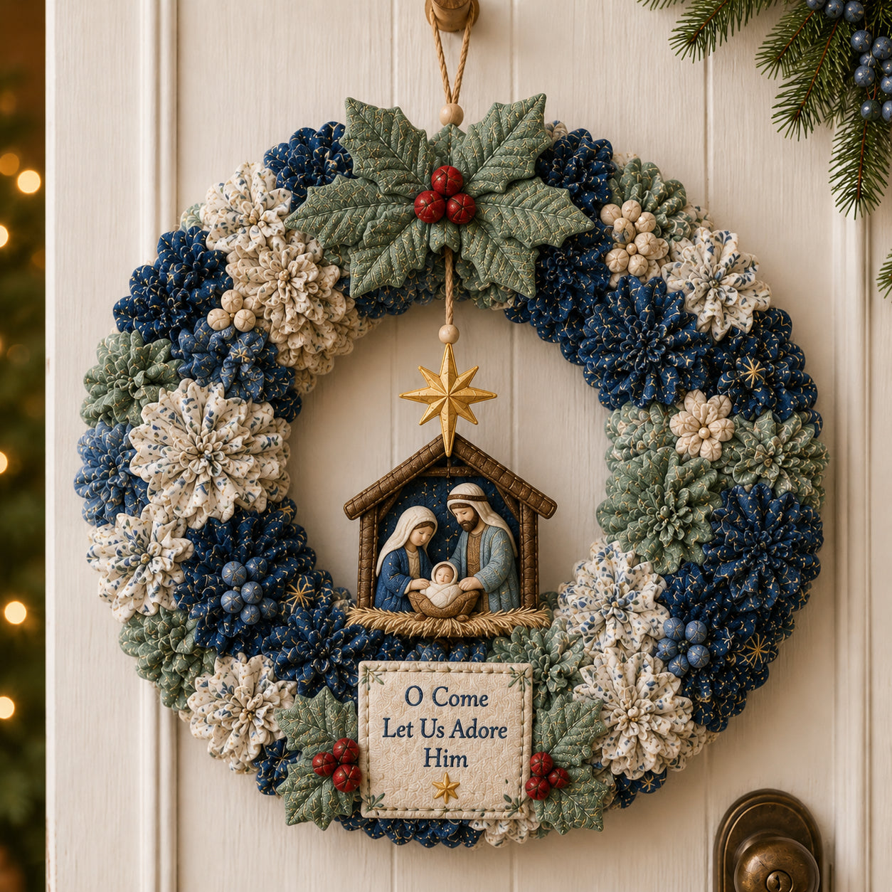 ๐ฅ49% Off Last Day ๐ฅ๐ 3D Fabric Poke Wreath DIY Kit