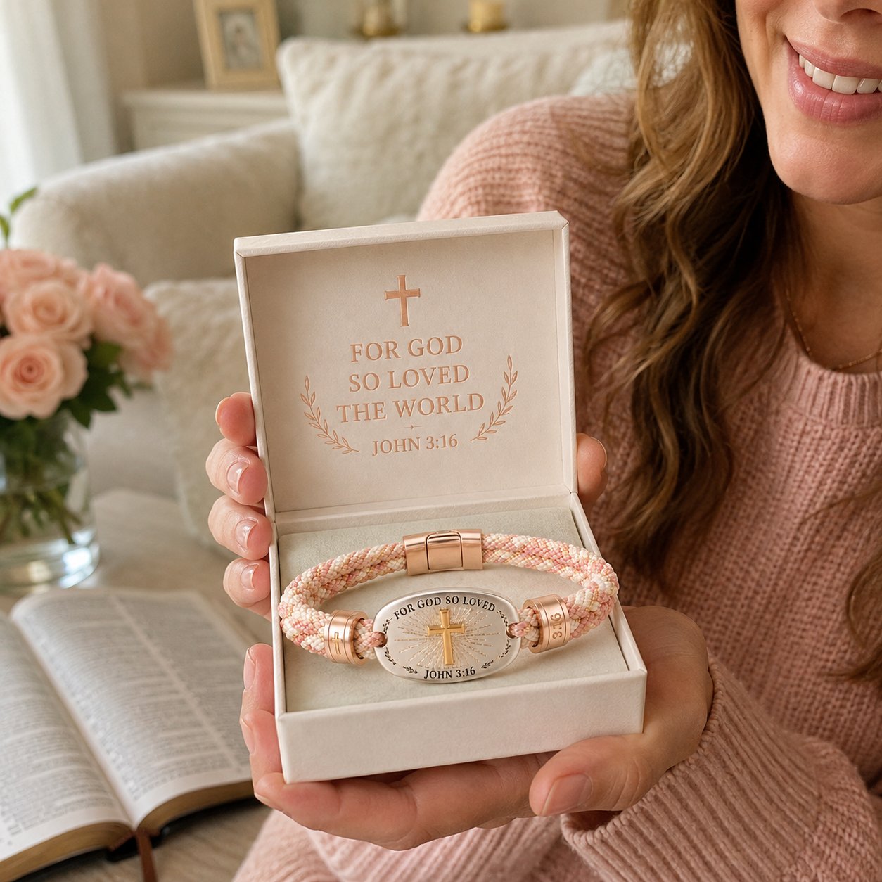 ๐ฅ LAST DAY 49% OFF โ โ๏ธ Christian Scripture Faith Bracelet Collection | 6 Meaningful Bible Verse Designs with Raised Gold Cross, Magnetic Clasp & Matching Gift Box ๐โจ