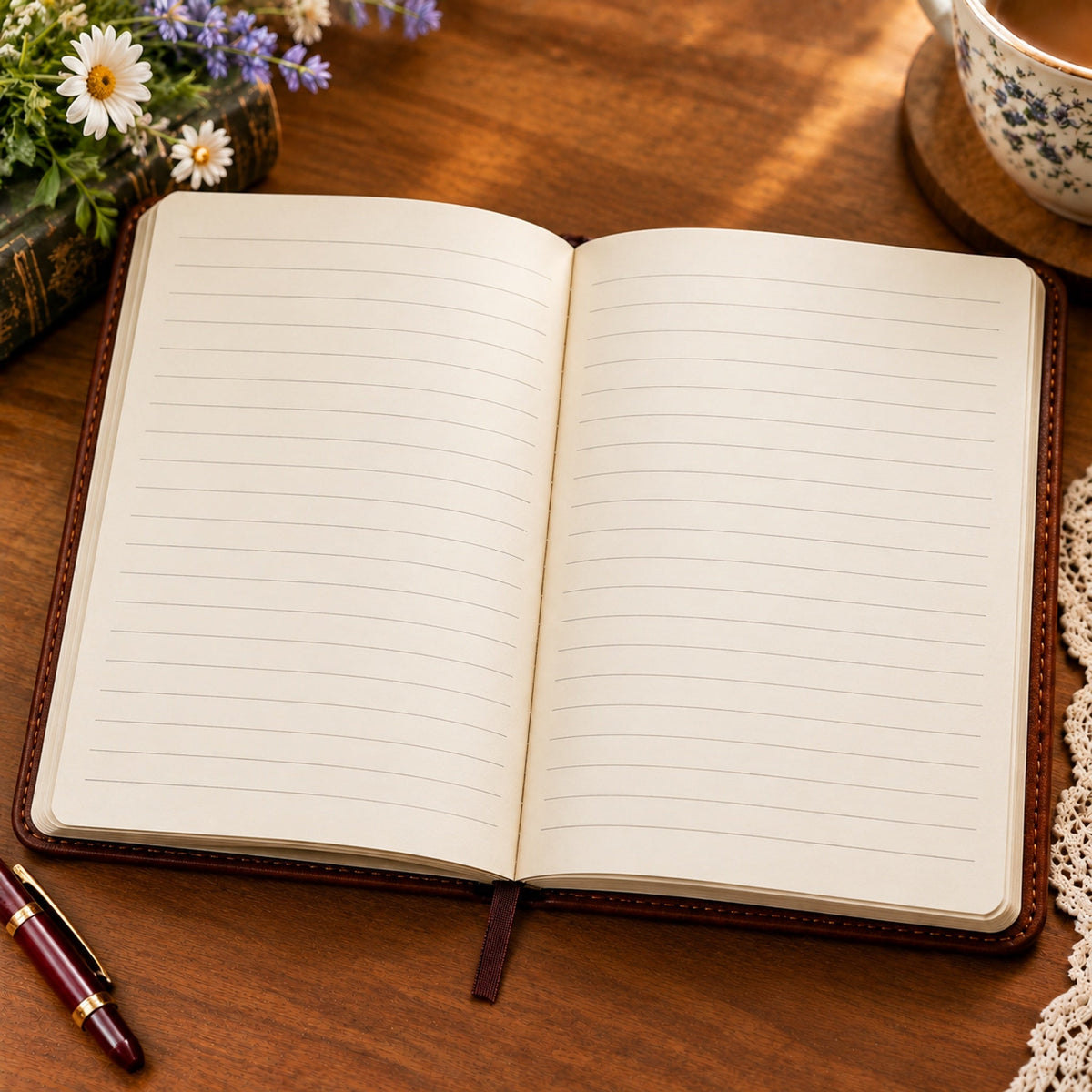 📖 Personalized Leather Scripture Notebook
