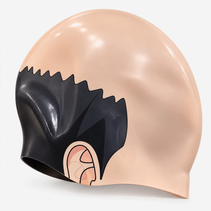 π Funny Bald Illusion Swimming Cap | Prank Pool Party Accessory