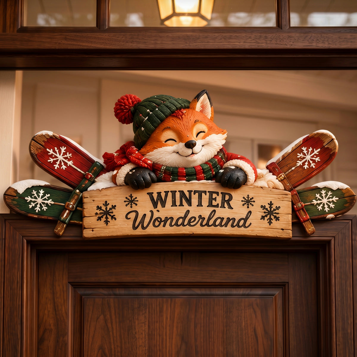 6 Styles Door Topper Collection โ๏ธ๐ฟ | Rustic Winter Mountain Cabin Door Frame Decor, Christmas Above-Door Wall Sign, Seasonal Porch Home Ornament