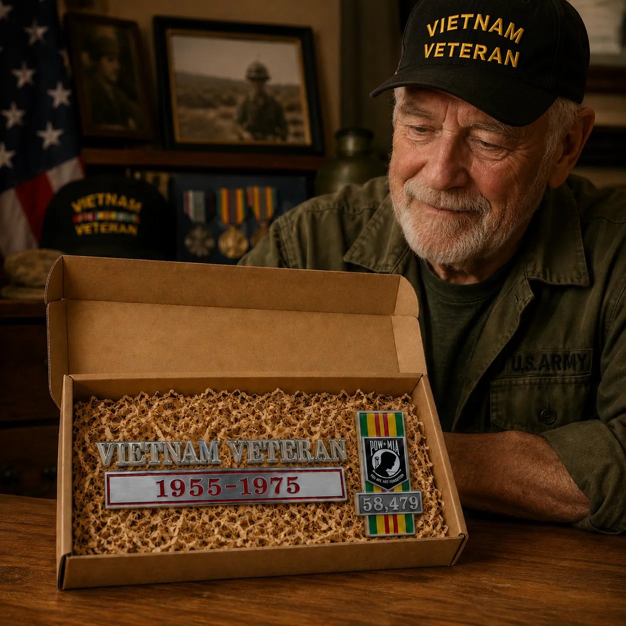 🎖️Last Day Promo:49% OFF - Vietnam Veteran Tribute Car Emblem Metal Badge