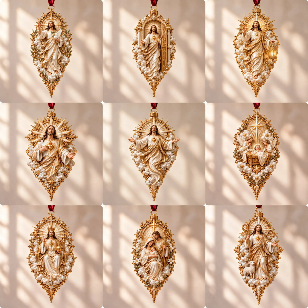 β³ Last Day 49% OFF β βοΈ Sacred Christmas Ornament Collection | 9 Faith-Inspired Designs with Sculptural Detail for Trees & Meaningful Gifts π