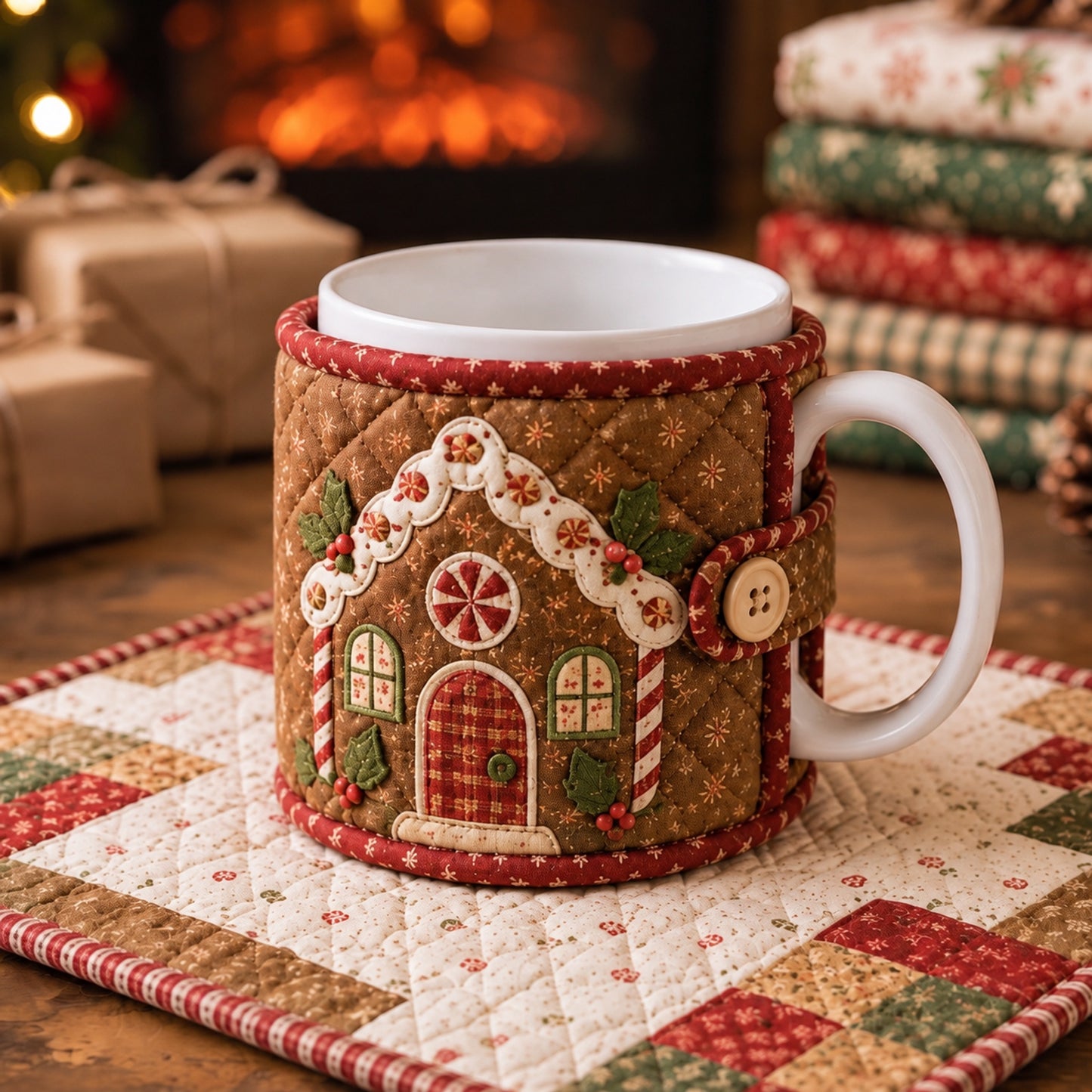 DIY Christmas Mug Cozy Sewing Kit ✨ 9 Festive Designs for Standard‑Size Mugs