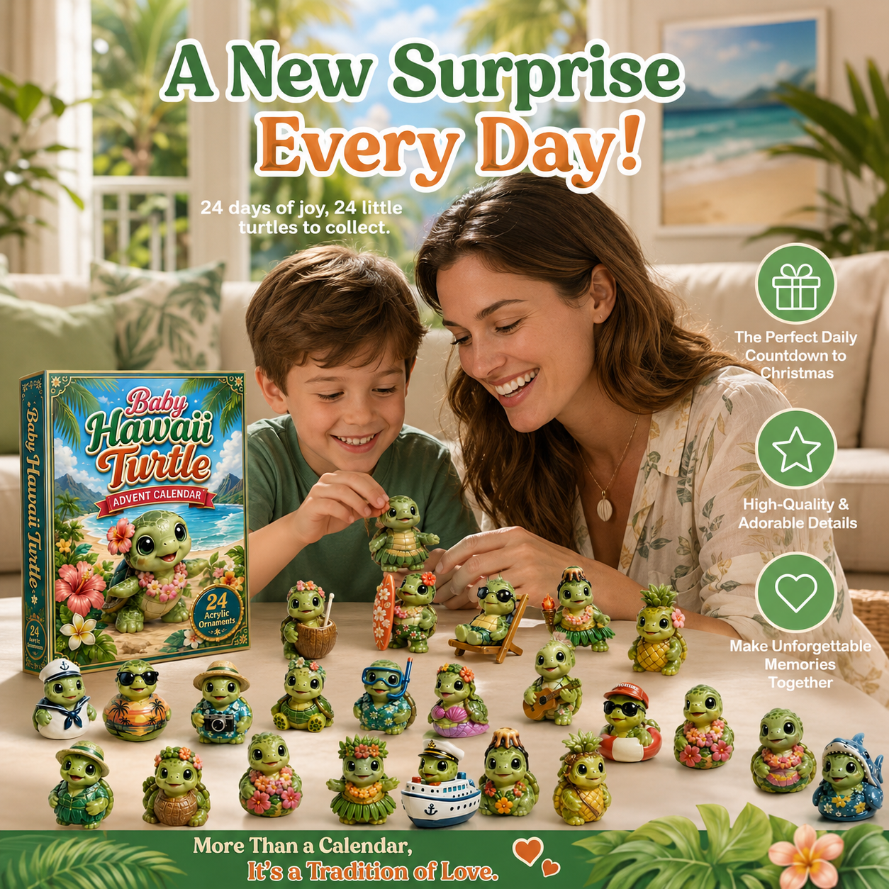 Baby Hawaii Turtle Advent Calendar 2026