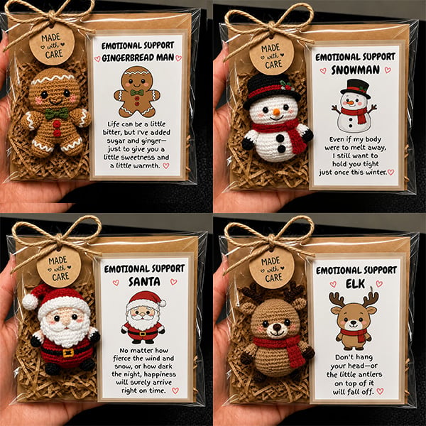 ๐ฅLast Day 49% OFF ๐๐ Handmade Christmas Therapy Plush Crew๐โจ