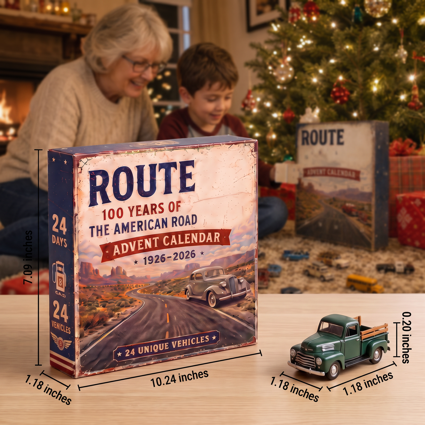 Route 66 Centennial Advent Calendar– 24 Days of American Road Legends🛣️ | 1926–2026 Collector’s Edition