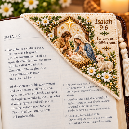 ✝️ Embroidered Bible Corner Bookmarks