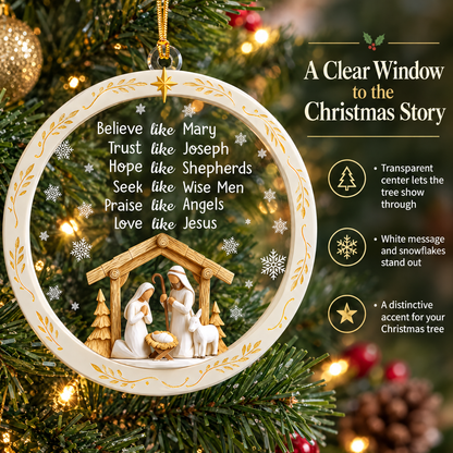 Nativity Scene Christmas Ornament