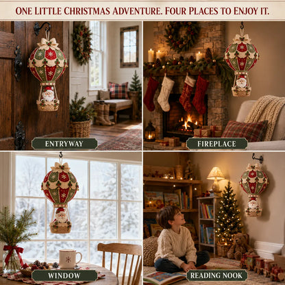 ⏳ Last Day 50% OFF – 🎈 Beginner-Friendly Christmas Hot Air Balloon Hanging Decor DIY Kit Collection | Complete Kit with Coordinated Fabrics, Decorative Accents & Crafting Materials Included 💕
