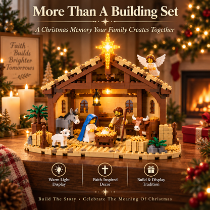 ⏳ Last Day 50% OFF – 🌟The Nativity Story Building Block Set