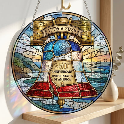 🔥LAST DAY65% OFF🔥 - 250th Anniversary United States Stained Puzzle Hanging ornament