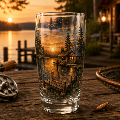 🎅🎅 2026 Christmas Gift 50% Off--✨🎣 The Last Cast Fishing Pint Glass Collection – 7 Unique Angler Designs