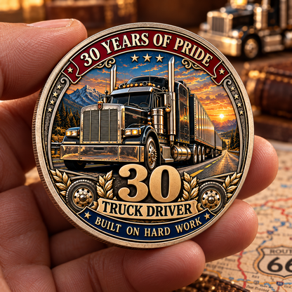 🚛 Truck Driver 30 Years of Pride Commemorative Challenge Coin