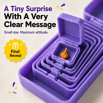 ⭐ Layer Nesting Prank Gift Box | Pick Your Surprise: Middle Finger or Number 67