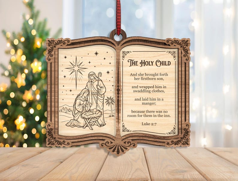 🔥Last Day 50% OFF -✨ The Greatest Story Ever Told... Right on Your Tree! | Nativity Story Wooden Bible Ornaments 📖🎄