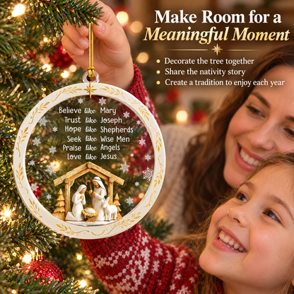 Nativity Scene Christmas Ornament