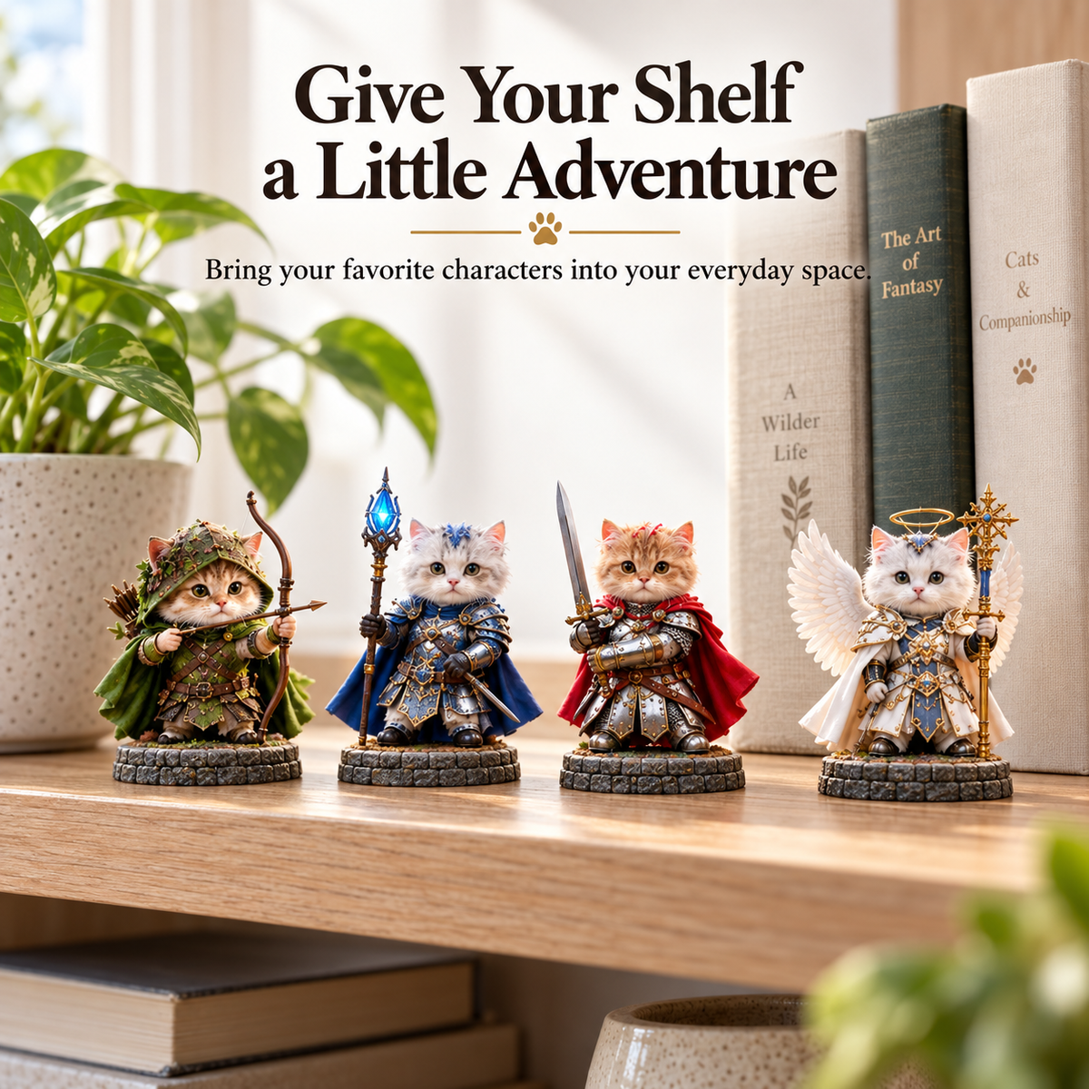 ⚔️ 24 Days of Knight Cats Advent Calendar | Epic Fantasy Feline Figures 🐾