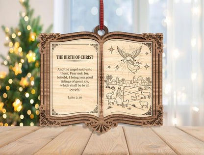 🔥Last Day 50% OFF -✨ The Greatest Story Ever Told... Right on Your Tree! | Nativity Story Wooden Bible Ornaments 📖🎄