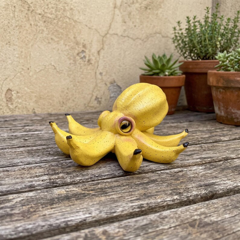 The "Octo-Nana" 🐙🍌 – Quirky Banana Octopus Resin Desk Buddy & Figurine | Funny Gag Gift