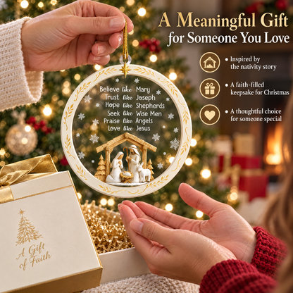 Nativity Scene Christmas Ornament