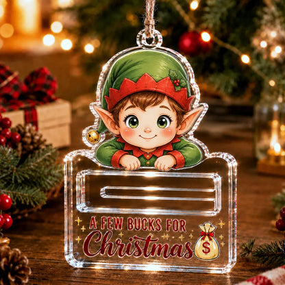 🔥Last Day49% OFF🎄A Few Bucks For Christmas™ Crystal Acrylic Money Holder Ornament