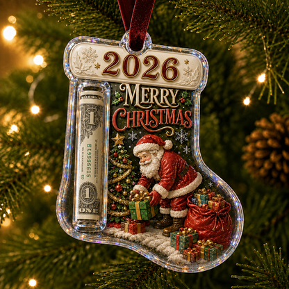 Cash Clip Christmas Tree Ornament – Novelty Holiday Money Gift Clip | 9 Festive Styles