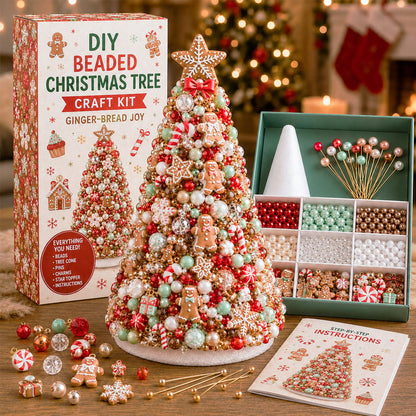 🔥Last Day 50% OFF - 🎄✨ DIY Beaded Christmas Tree Craft Kit