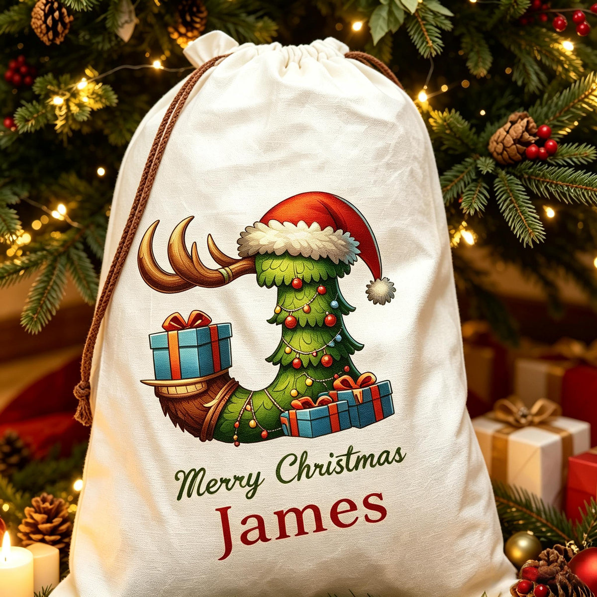 Personalized Christmas Gift Sack – A Festive Bag Made Just for Them