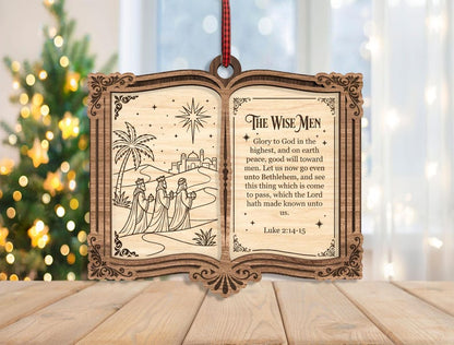 🔥Last Day 50% OFF -✨ The Greatest Story Ever Told... Right on Your Tree! | Nativity Story Wooden Bible Ornaments 📖🎄