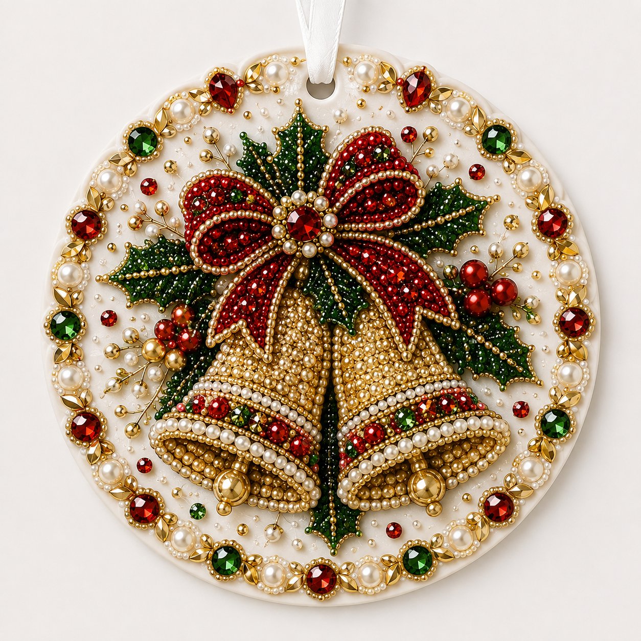🔥Last Day 50% OFF-🌲✨ DIY Pearl & Gem Christmas Ornament Collection