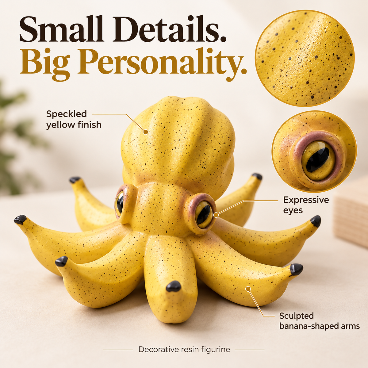 The "Octo-Nana" 🐙🍌 – Quirky Banana Octopus Resin Desk Buddy & Figurine | Funny Gag Gift