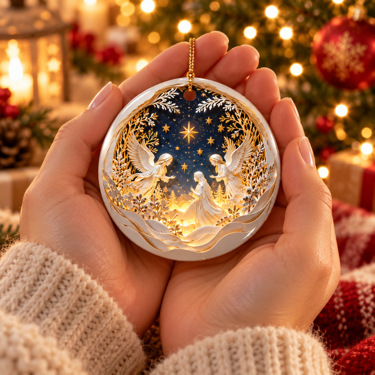 ⏳ Last Day 50% OFF – 👼 Heavenly Angels Christmas Ornament