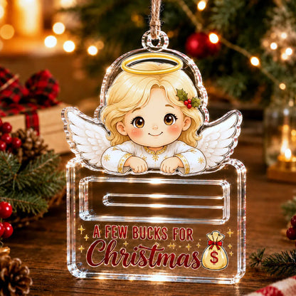 🔥Last Day49% OFF🎄A Few Bucks For Christmas™ Crystal Acrylic Money Holder Ornament