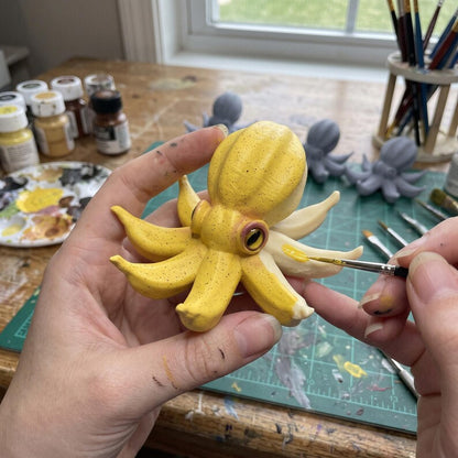 The "Octo-Nana" 🐙🍌 – Quirky Banana Octopus Resin Desk Buddy & Figurine | Funny Gag Gift