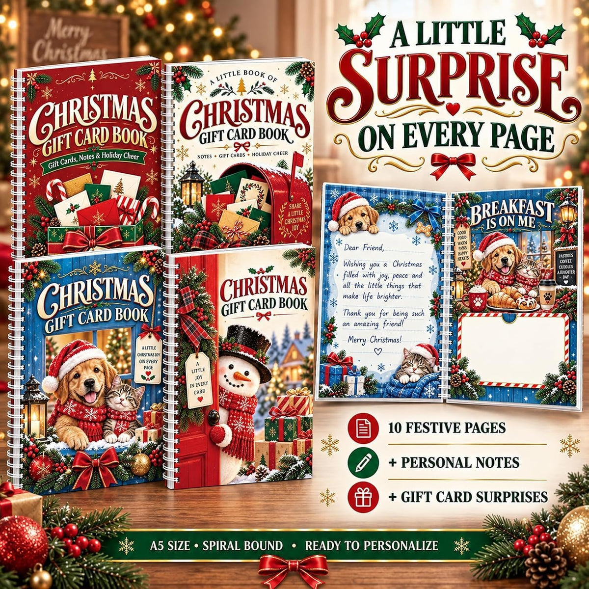 🎁 Christmas Gift Card Book