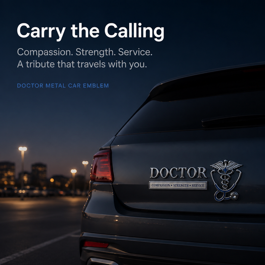 Doctor Compassion Strength Service Car Emblem Metal Badge