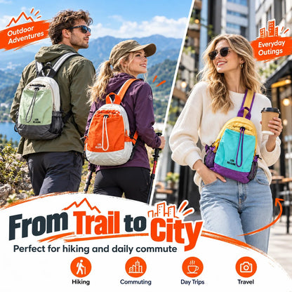 🎁Last Day Promotion 49% OFF🔥Unisex Lightweight Color-Block Mini Backpack 🎁Buy 2 Free Shipping