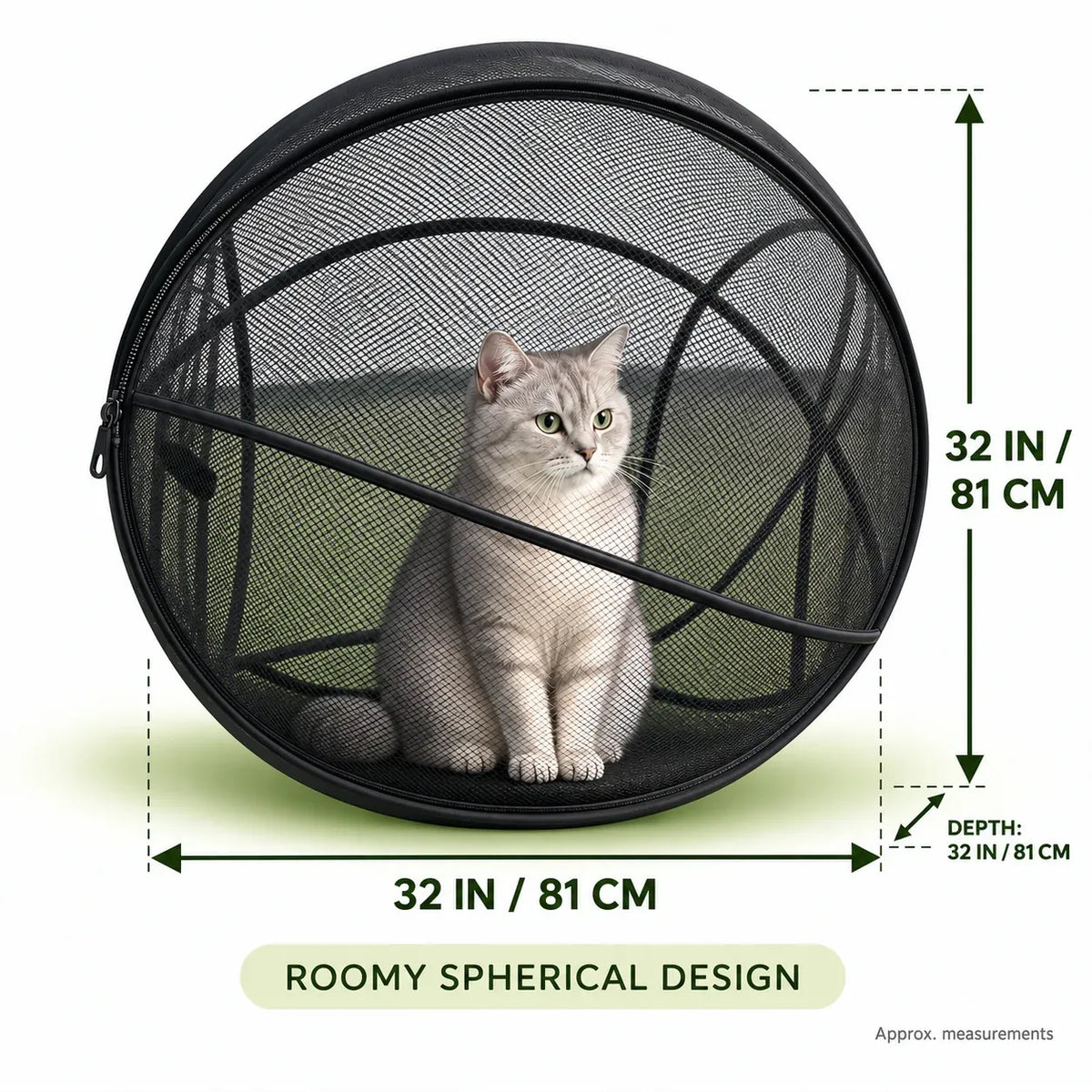⏳ Last Day 50% OFF – 🐱 Pop Up Cat Playpen | 32-Inch Breathable Mesh Enclosure for Indoor & Outdoor Use 🌿