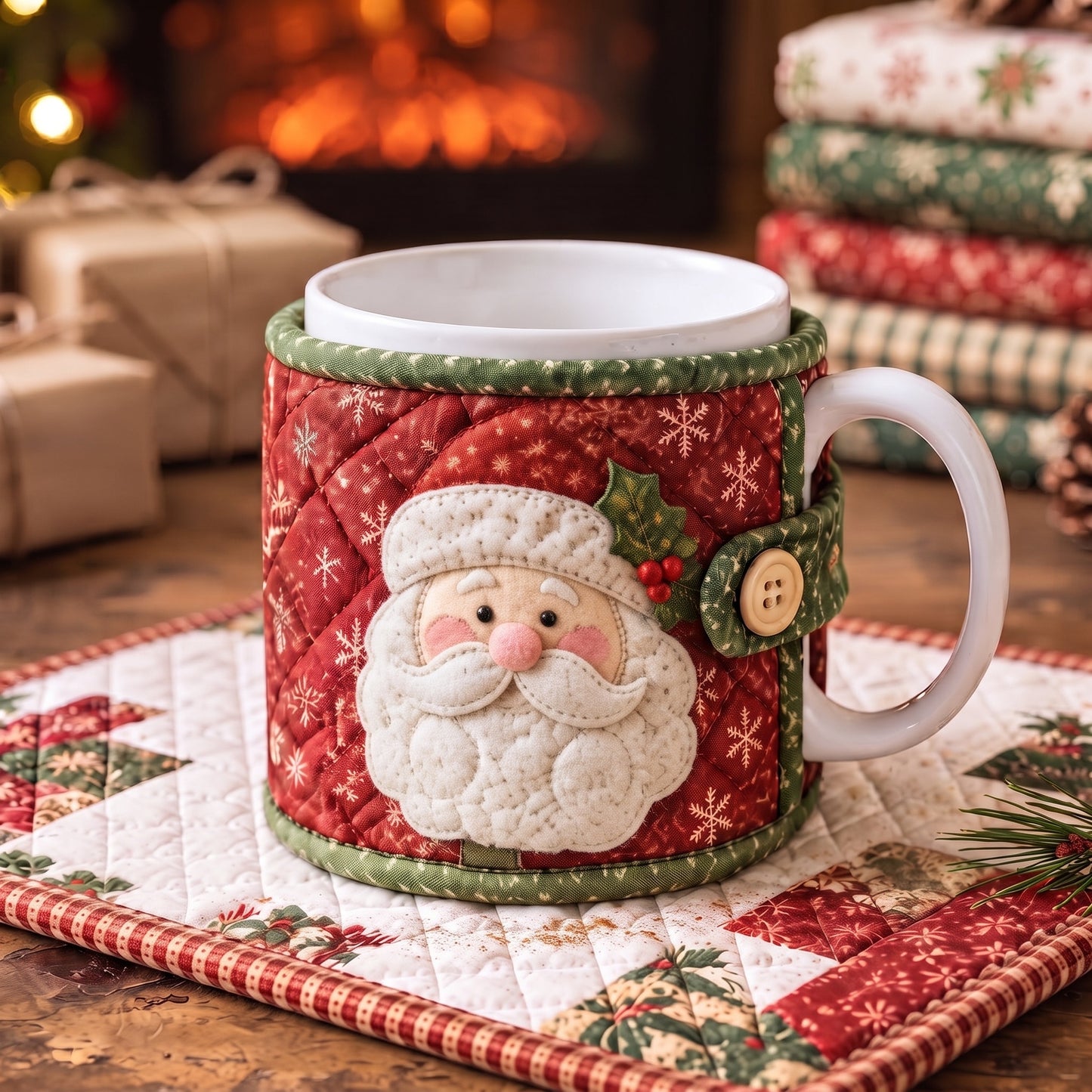 DIY Christmas Mug Cozy Sewing Kit ✨ 9 Festive Designs for Standard‑Size Mugs