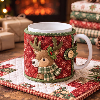 DIY Christmas Mug Cozy Sewing Kit ✨ 9 Festive Designs for Standard‑Size Mugs