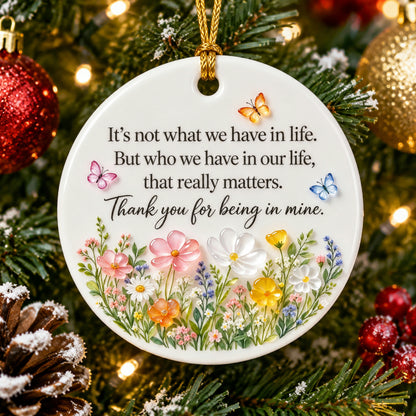 🌸Sea Glass Floral Keepsake Ornament