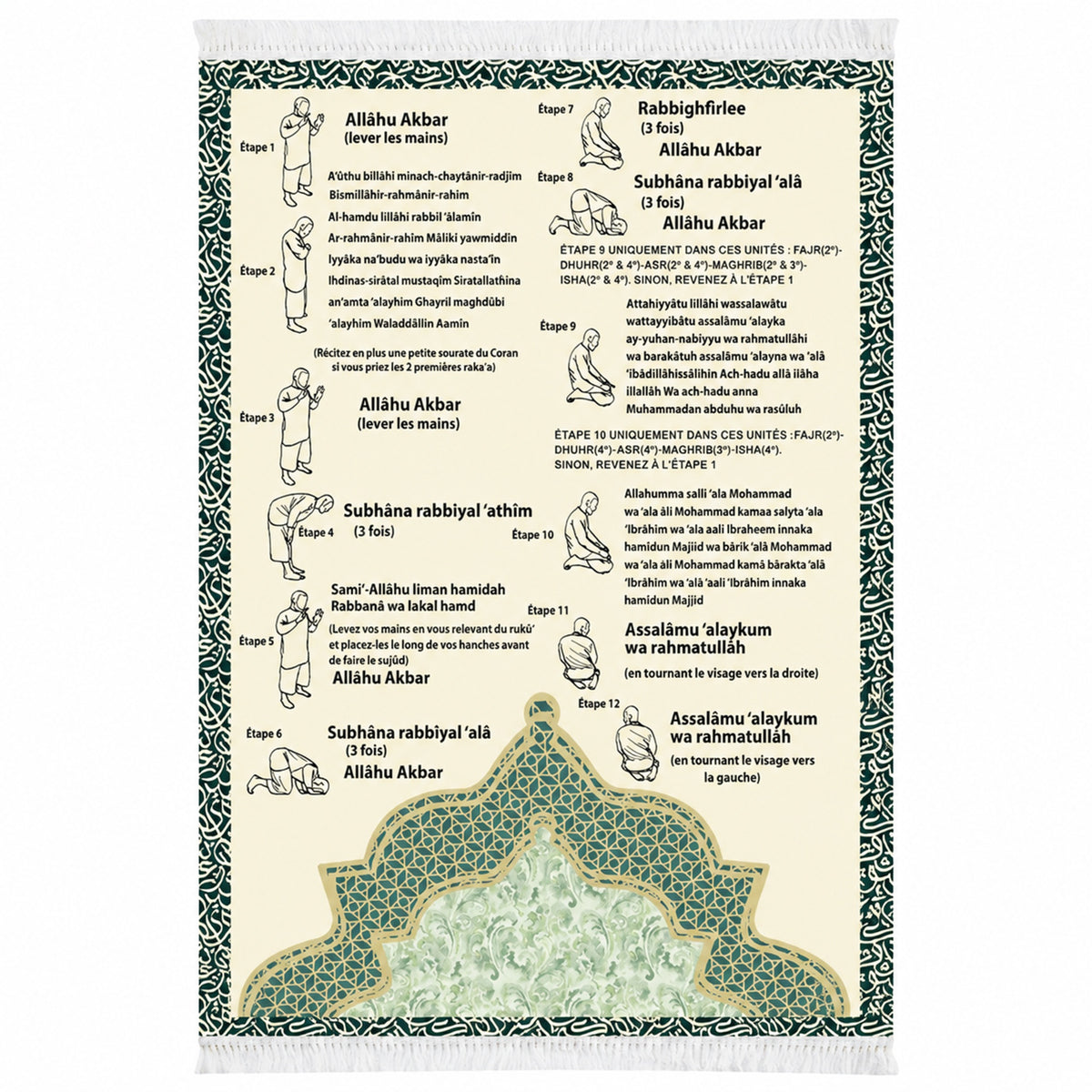 Step-by-Step Phonetic Padded Prayer Mat