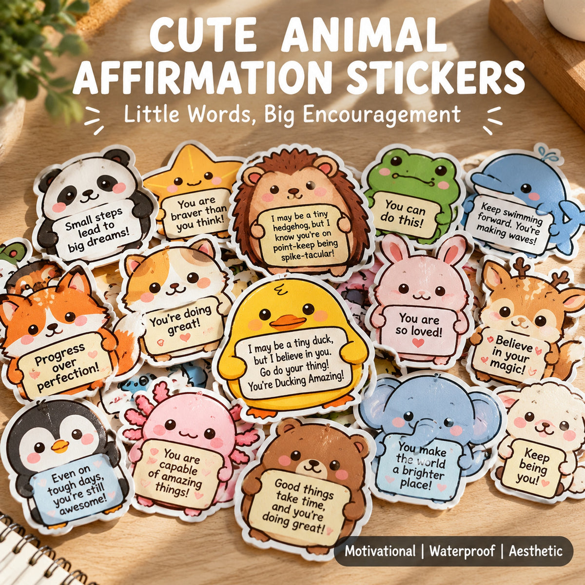 Positive Emotional Support Buddies Stickers
